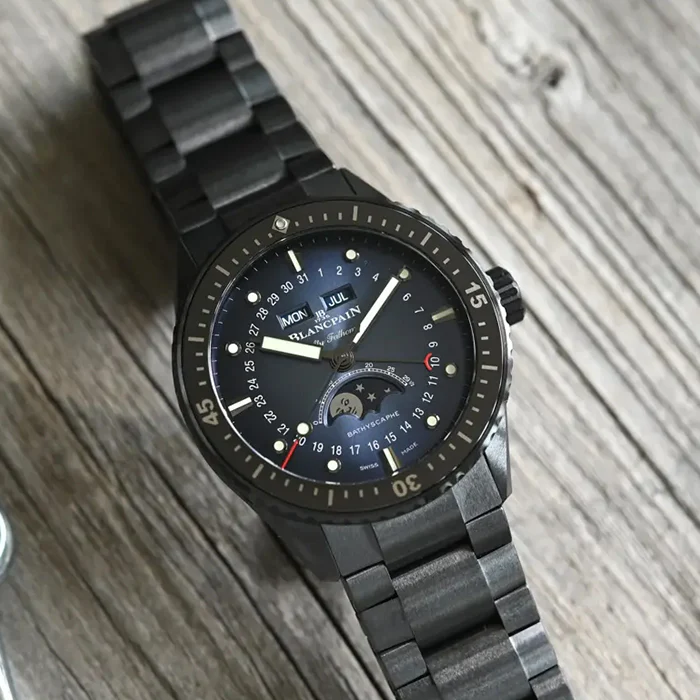 FIFTY FATHOMS BATHYSCAPHE QUANTIÈME COMPLET PHASES DE LUNE 43MM - Image 4