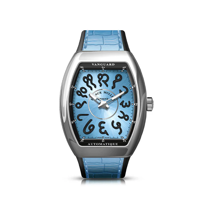 ROSE X FRANCK MULLER VANGUARD SLIM 41MM "MEN IN BLUE" LIMITED EDITION